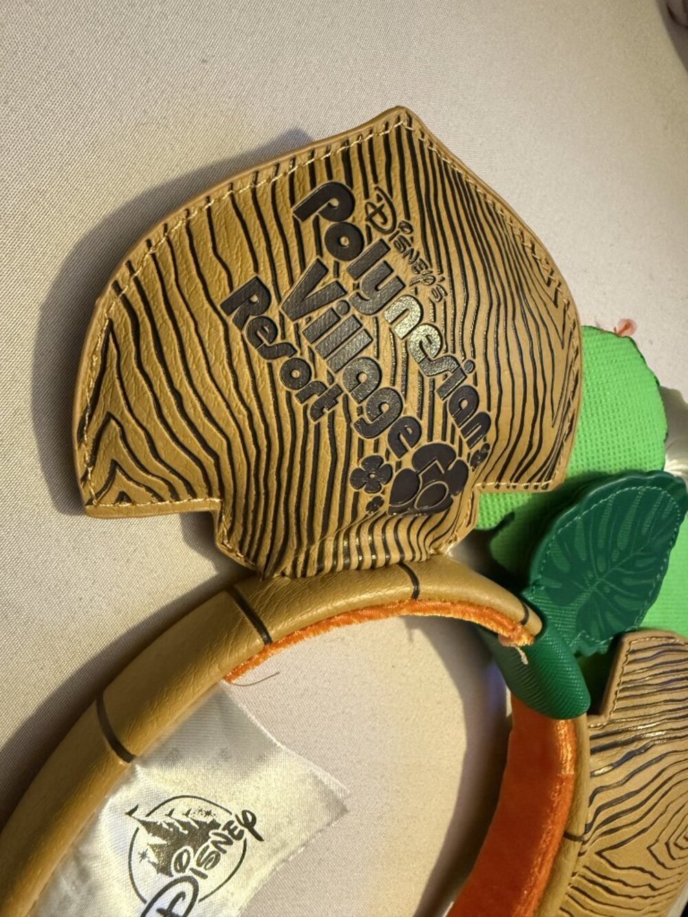 Disney Loungefly Polynesian Village Resort 50th Anniversary Tiki Ears Headband - Picture 2 of 5